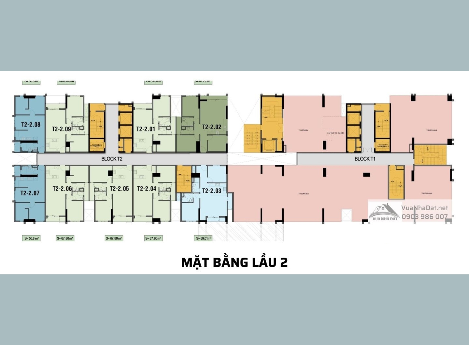 Calla Garden - Mat bang tầng 2